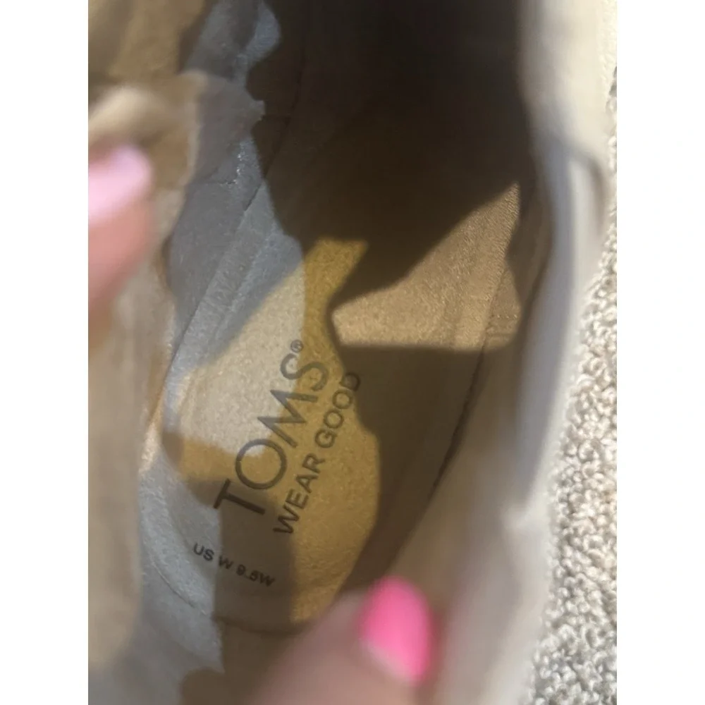 Tom's Maude‎ Wedge Bootie In Natural Size 9.5W